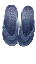 Crocs Iconic Comfort Navy Flip Flops Ladies Size 7 Men's Size 5 NEW  (H13)