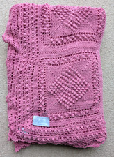 Rare Large Cath Kidston Pink Throw Blanket - 100% Cotton - 210cm x 160cm - New