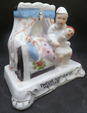 Antique English Staffordshire-Porcelain Fairing-"Twelve Months After Marriage"