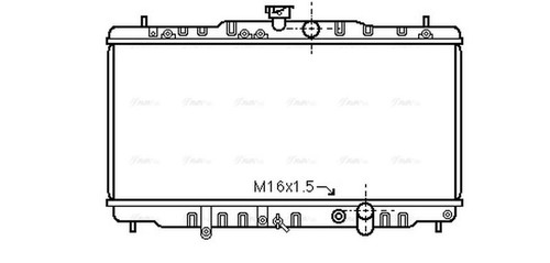 Ava coolant radiator hd2055 - radiator,