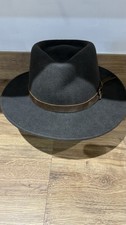 Jack Murphy Brown Fedora Hat 100% Wool Small