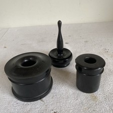 Vintage Ebony Desk Set ? Ink Wells ?