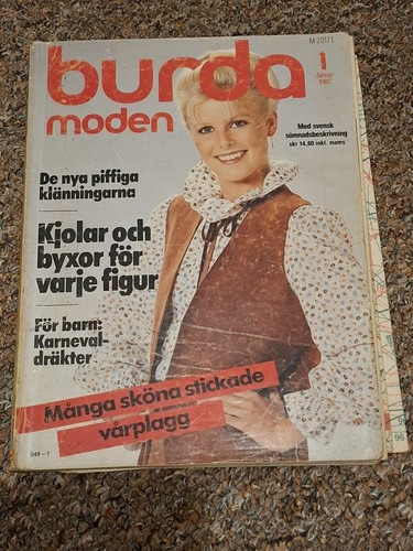 Vintage burda magazine january - burda,