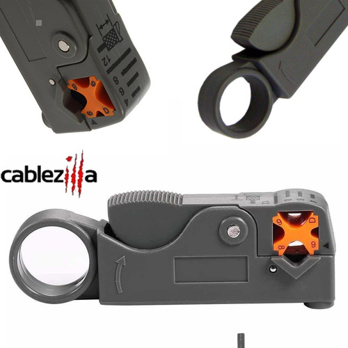 Coaxial cable stripper - coaxial, tool