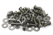 Lotus Elise S1 Stainless Steel Bolts Front & Rear Clam Clamshell Fixings Kit