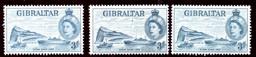 Gibraltar 1953 qeii the - 1953, 3d