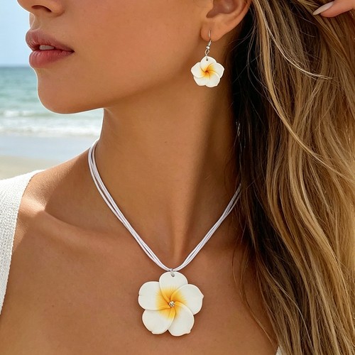 Plumeria flower jewelry - flower,