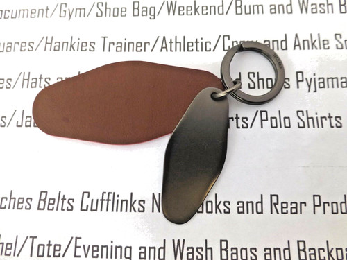 Fossil keyring brown leather - fossil,