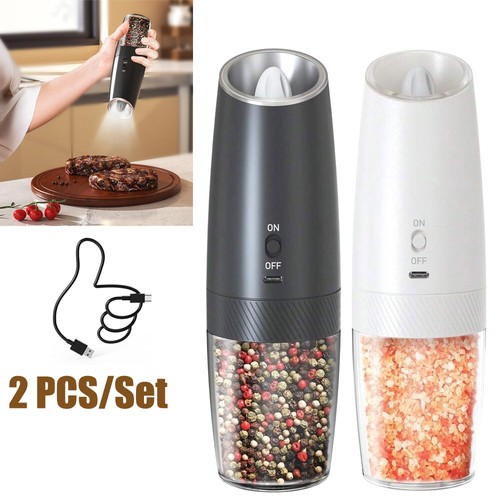 2pcs electric salt and pepper - and,