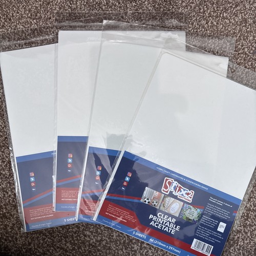 Clear printable acetate - acetate, 4