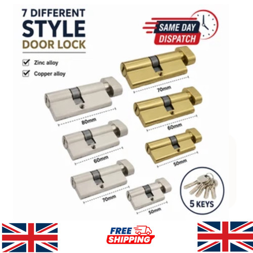 Euro cylinder door lock thumb - cylinder,