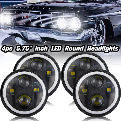 4pcs inch round led - inch,
