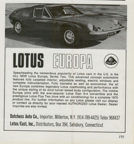 1971 lotus europa series two - lotus,