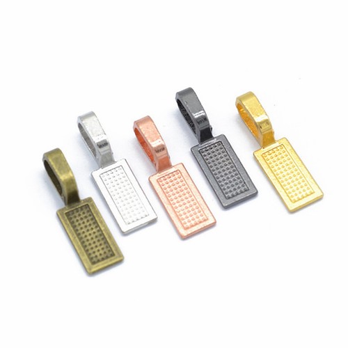 Pcs alloy square glue on - square,