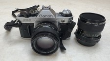 Canon AE-1 Program + FD 50mm F1.4 Lens + 50mm Macro Lens, Fully Working Camera