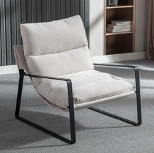 Modern Armchair Fabric Accent Chair for Living Room Occasional Tub Chair