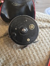 Allcock Aerial 3 3/4" Ventilated Centre Pin Fishing Reel 1950's