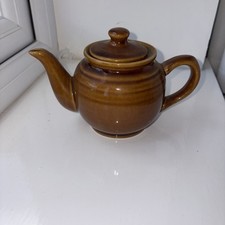 Small Brown Pottery Teapot