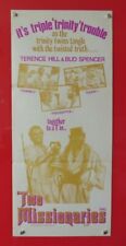 TWO MISSIONAIRES ORIGINAL 1974 CINEMA DAYBILL POSTER Terence Hill , Bud Spencer