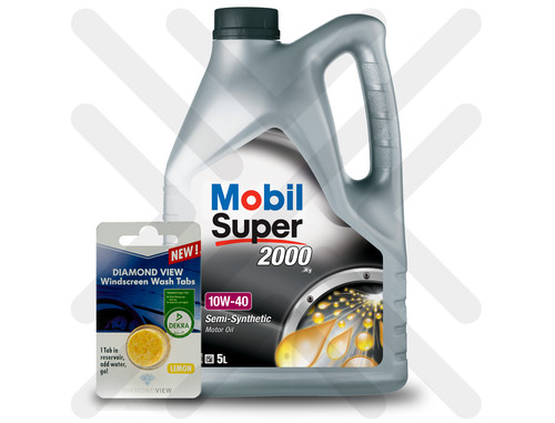 Mobil semi synthetic oil super - synthetic,