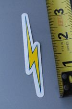 Lightning Bolt Surfboards Clear Yellow Small Gerry Lopez Vintage Surfing STICKER