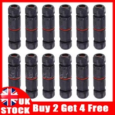 2 Pole Core Joint IP68 Waterproof Outdoor Electrical Cable Wire Connector UK