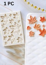 3D Silicone Maple Leaf Fondant Mold – Cake Decorating & Chocolate Leaves Mould