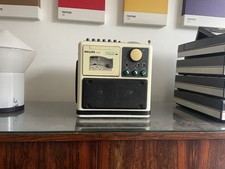 Vintage Phillips le Cube Moving Sound Cassette Boombox Ghettoblaster Radio 80s