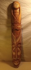 LARGE HAND CARVED WALL MASK -