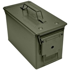 50 Cal Metal Ammo Box Military