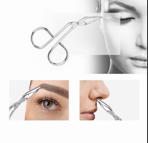 Eyebrow scissor tweezers 1pc - eyebrow,