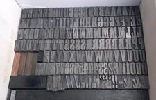 72pt SLAB serif 72pt Letterpress Very Large Font Lead Type