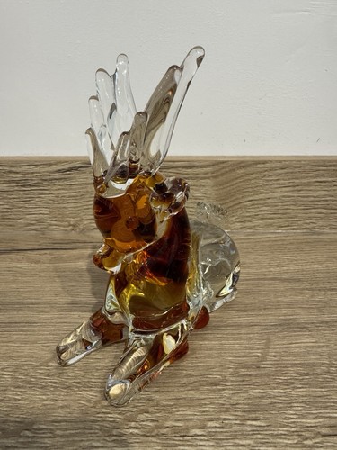 Murano art glass amber - murano,
