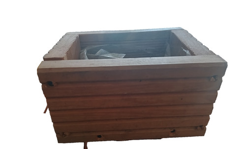 Heavy wooden planter - heavy,, rustic