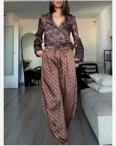 Zara women paisley satin - , co
