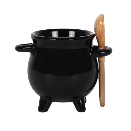 Black witches cauldron - witches, egg