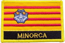 Minorca Flag Embroidered Patch - Sew on - LAST FEW