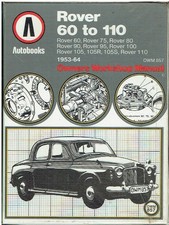 ROVER P4 60 75 80 90 95 100 105S 105R 110 (1953-64) OWNERS WORKSHOP MANUAL *VGC*
