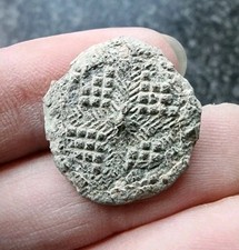 Medieval Lead Alloy Button /