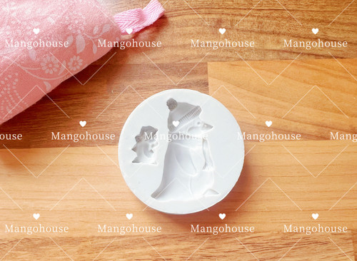 Christmas penguin silicone - christmas,