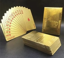 55 Pcs Gold Foil Playing Cards