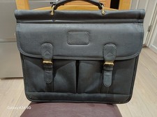 Black Leather Brief/Attache Case BLACK EX COND.