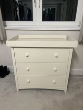 Silver Cross Change Table and Drawers Set In Cream