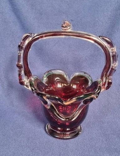 Cranberry vintage clear art - vintage,