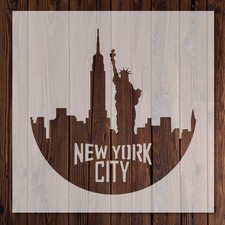 New York Landscape Stencil -