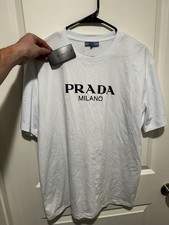 PRADA Men's White Cotton