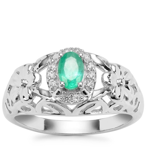 Gemporia zambian emerald ring - zambian,