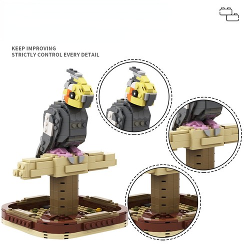 392 moc cockatiel birds - 392,