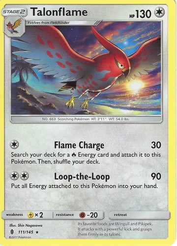 111 145 talonflame rare - talonflame,