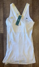 Lacoste Sleeveless Tennis Dress EU Size 40 Large Roland Garros French Open Paris